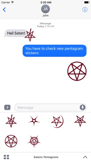 Satanic symbols on iphone 5